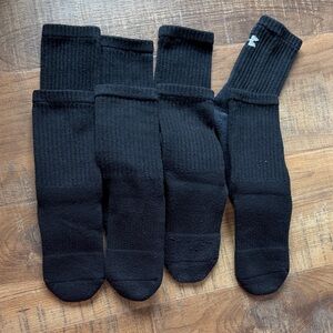 Under Armour Black Kids Crew Socks